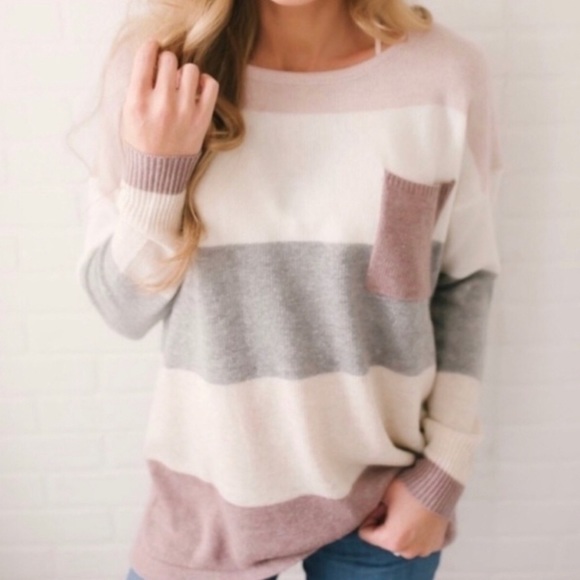 Color Block Sweater size Med - Picture 2 of 4